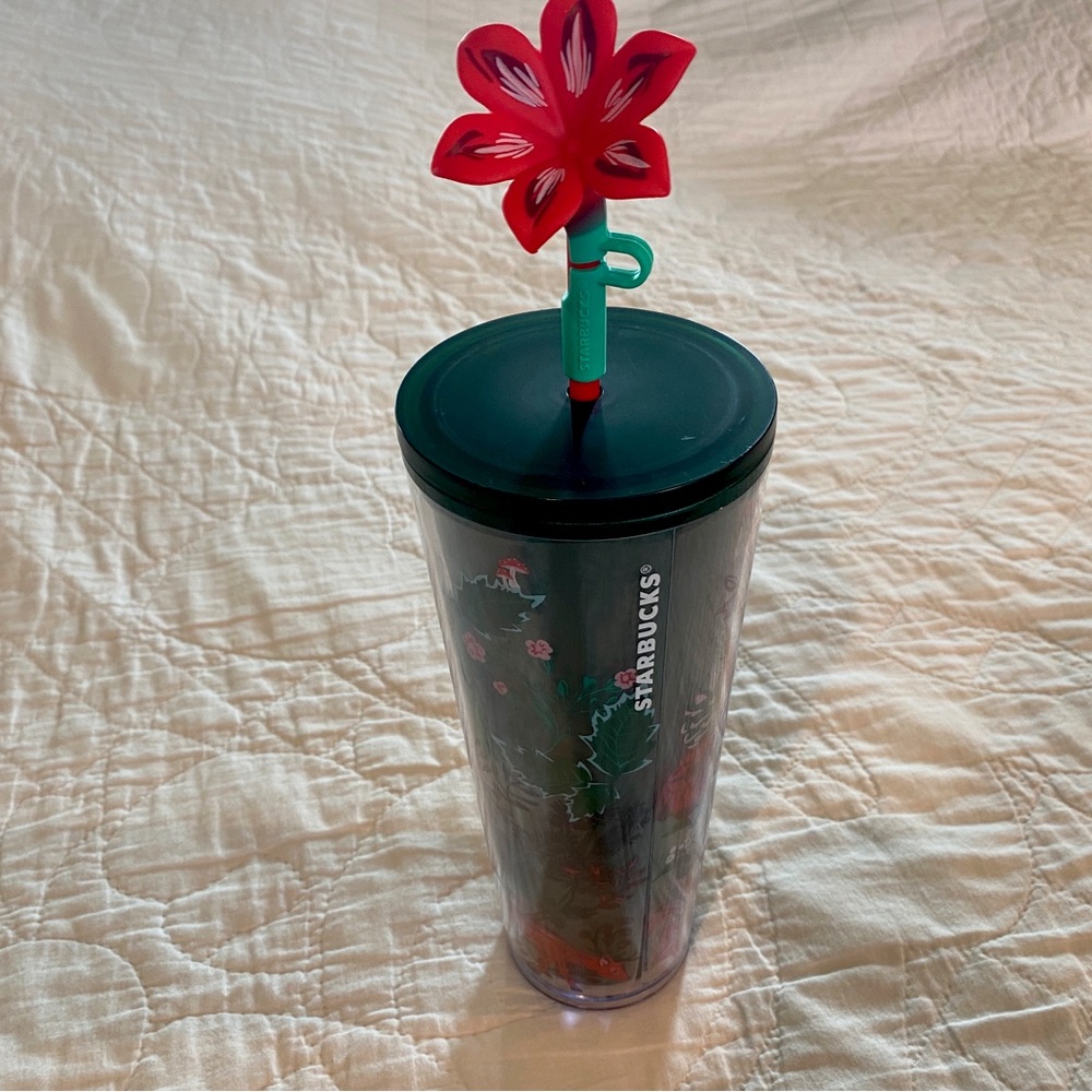 Starbucks 24oz Coffee Travel Cup with Straw cover